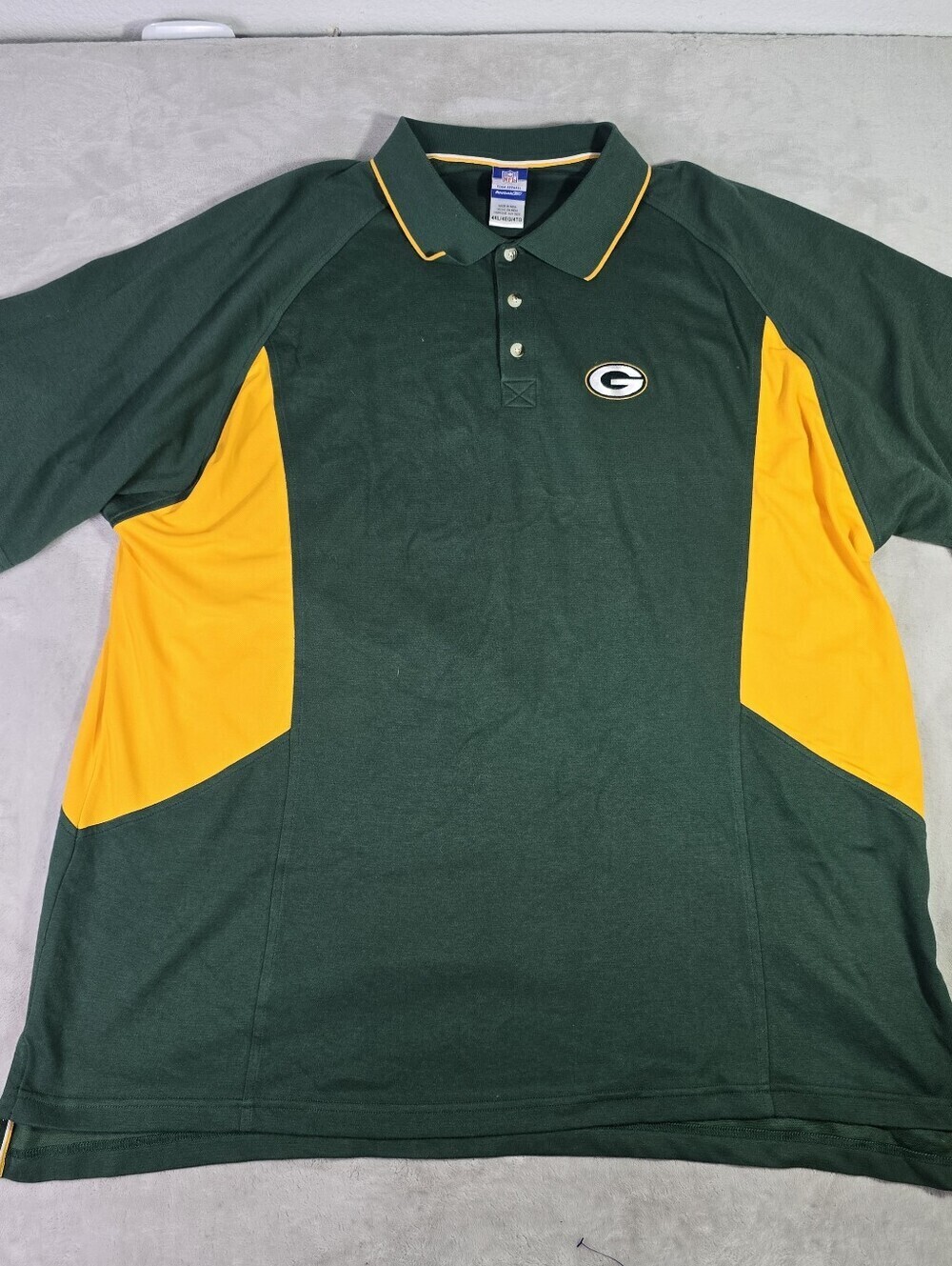 Vintage Reebok NFL Team Apparel Seattle Seahawks Polo Shirt 4XL Green Textured